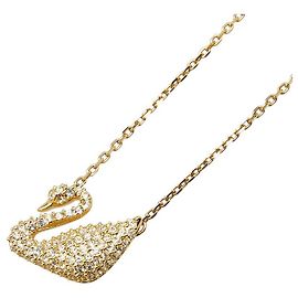 Swarovski Schwan Halskette Golden