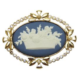 Autre Marque Broche Wedgwood Azul