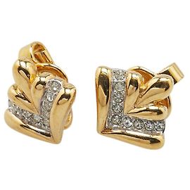 Orecchini Dior Line Stone D'oro