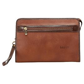 Pochette en cuir Bally Marron