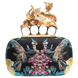 Alexander Mcqueen Clutch a knuckle duster nera Nero