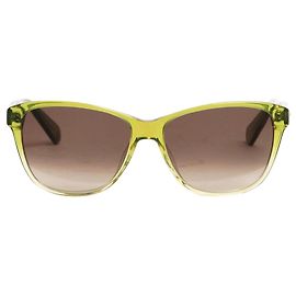 Balmain Lunettes de soleil vertes en forme de chat Vert