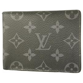 Louis Vuitton Monogram Eclipse Slender Wallet Black