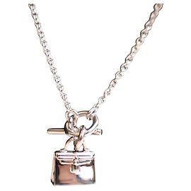 Collar Péndulo Amulettes Kelly en Plata Esterlina Hermès Plata
