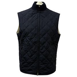 Loro Piana gesteppte Weste aus marineblauem Polyester Blau Marineblau