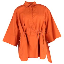 Max Mara Hemd aus orangefarbener Baumwolle Orange