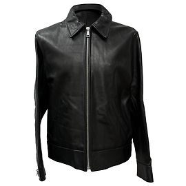 Apc A.P.C. Bikerjacke aus schwarzem Leder Schwarz