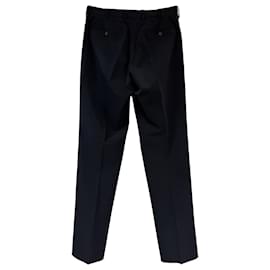 Prada-Prada Straight Leg Pants in Black Polyester-Grey
