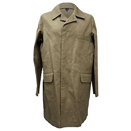 Apc  A.P.C. Hidden-Closure Raincoat with Pockets in Beige Polyester  Beige