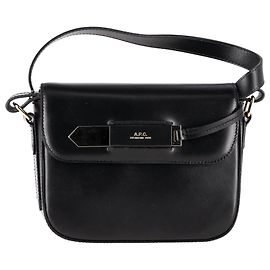 Apc Sac Small Charlotte Smooth A.P.C. en cuir noir Noir