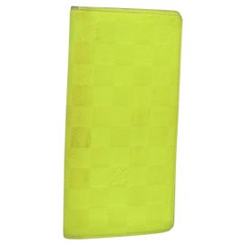 LOUIS VUITTON Cartera Brazza Damier Infini Verde N62230 Auth BA4000 Verde