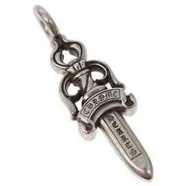 Colgante Double Dagger Chrome Hearts en Plata Ag925 Auth 128897M Plata
