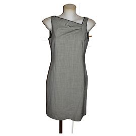 Vestido mini Red Valentino preto e branco de algodão Preto Branco