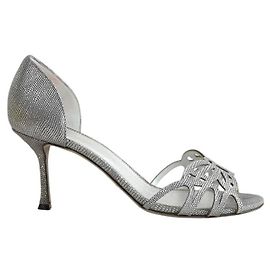 Sergio Rossi Tacchi in pelle argentati Argento
