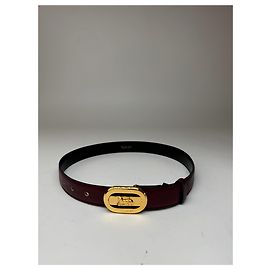 Céline Vintage Celine Leder Gürtel lila Lila