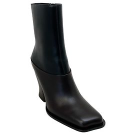 Loewe Black / Brown Two Tone Leather Onda Boots Black