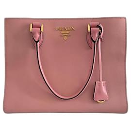 Cuir souple Saffiano Prada Rose