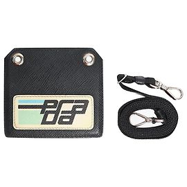 Prada Black ID and badge holder Black