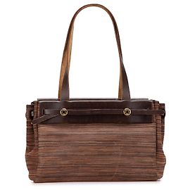 Hermès Brown Vibrato Herbag Cabas PM Otro Marrón oscuro