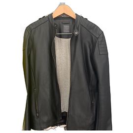 Autre Marque Lot78 Leather Jacket Black Black