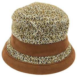 Hermès-Hermes Hat Wool Hat-Brown,Beige
