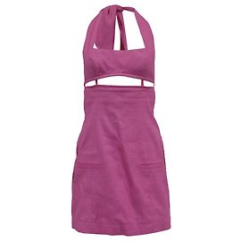 Robe Mini Halter Jacquemus Le Splash en Polyamide Rose Marron Rose