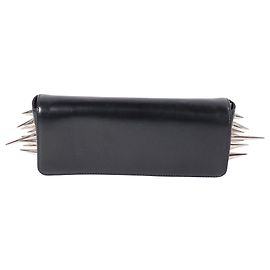 Borsa Clutch Marquise con Borchie Christian Louboutin in Pelle Nera Nero