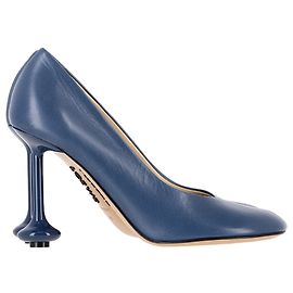 Loewe Toy Pompes en Cuir Bleu Bleu