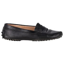 Mocassins Penny Tod's em couro de bezerro preto Preto