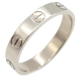 Cartier-Cartier Mini Love Ring Au750 Ring Size 9.5-Silvery,Metallic