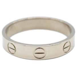Cartier-Cartier Mini Love Ring Au750 Ring Size 9.5-Silvery,Metallic