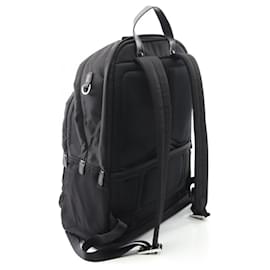 Prada-Prada TESSUTO Nylon Saffiano Leather Backpack-Black