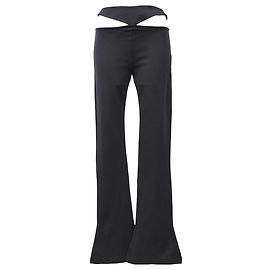 The Attico Remi Long Cutout Pants in Black Rayon Black