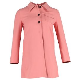 Camisa chaqueta Miu Miu en algodón rosa Castaño Rosa