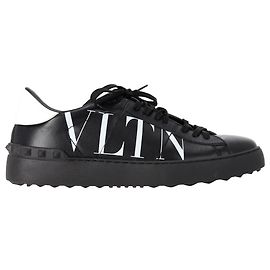 Sneakers con borchie Valentino Garavani VLTN in pelle di vitello nera Nero