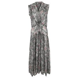 Abito maxi stampato paisley Isabel Marant in seta multicolore Multicolore