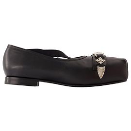 Aj1343 Ballerinas - Toga Pulla - Leather - Black Black