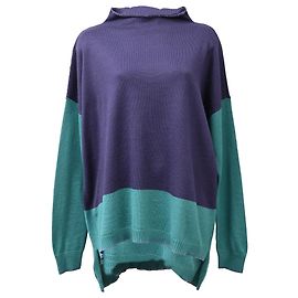 Max & Co. farbblockierter Rollkragenpullover aus mehrfarbiger Wolle Mehrfarben