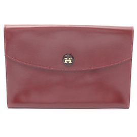 Clutch Bag Pochette Rio em Couro Box da Hermès Marrom