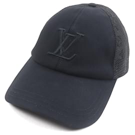Gorra de algodón Louis Vuitton Negro