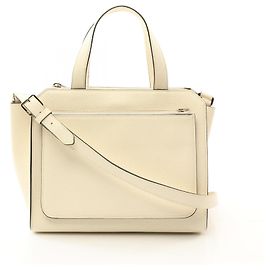 Bolsa tote de couro Passpa da Valextra Branco