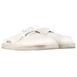Louis Vuitton LV Easy Mules in White Leather White Cream