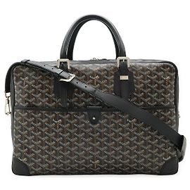Goyard Ambassade MM PVC 2way Briefcase Black
