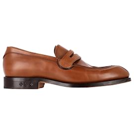 Louis Vuitton-Louis Vuitton Sorbonne Loafers in Brown Leather-Brown