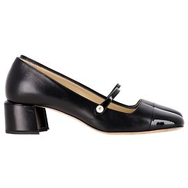 Jimmy Choo Elisa 45 Pumps in Black Nappa Leather Black