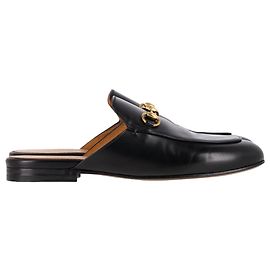 Gucci Princetown Mules in Black Leather  Black