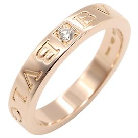 Bulgari BVLGARI B-zero1 Au750 Diamond Ring Size 15.5 Golden Metallic