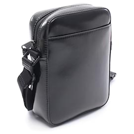 Burberry-Burberry THORNTON PVC Coated Canvas Shoulder Bag-Black