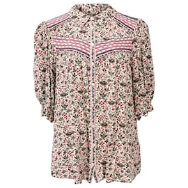 Ba&sh Mel Bluse aus mehrfarbiger Viskose Mehrfarben