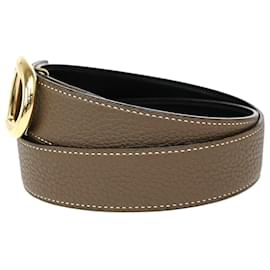 Hermès-Hermes Chaine D'Ancre Reversible Belt Leather Medium-Brown